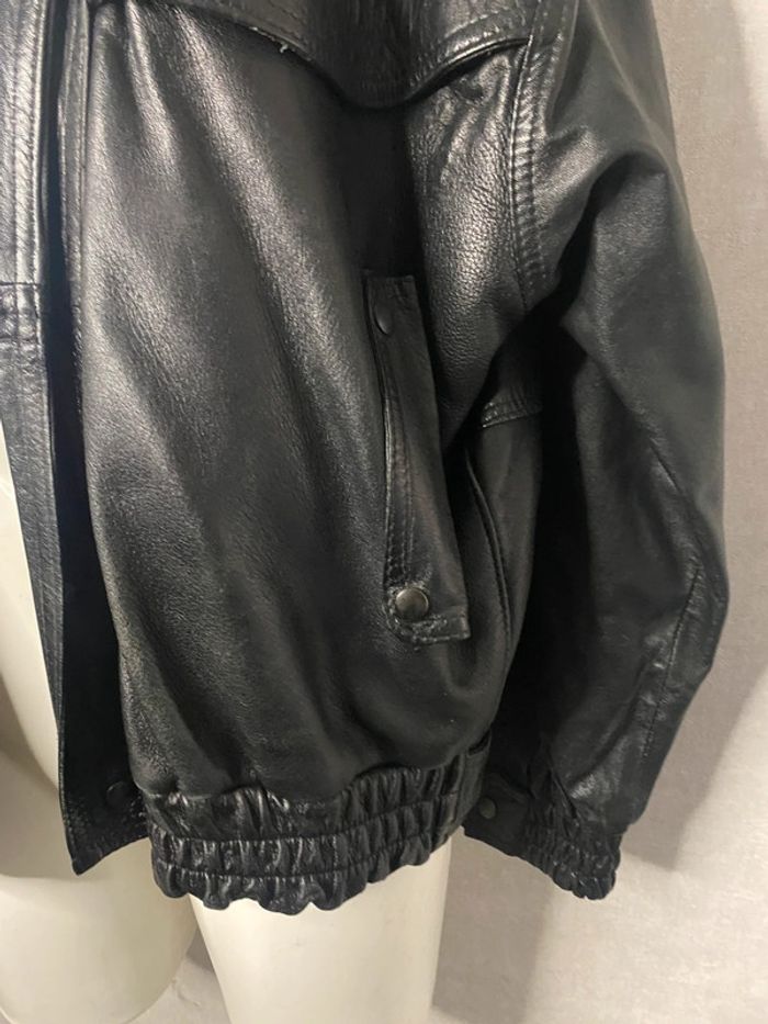 Blouson en cuir Vintage taille M - photo numéro 3