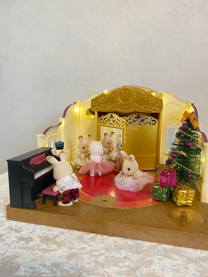 Théâtre sylvanian noël danseuses - photo numéro 2