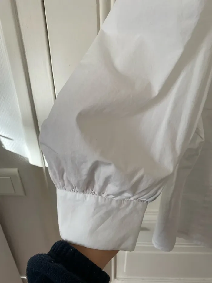 Blouse blanche col Claudine Custommade - photo numéro 6