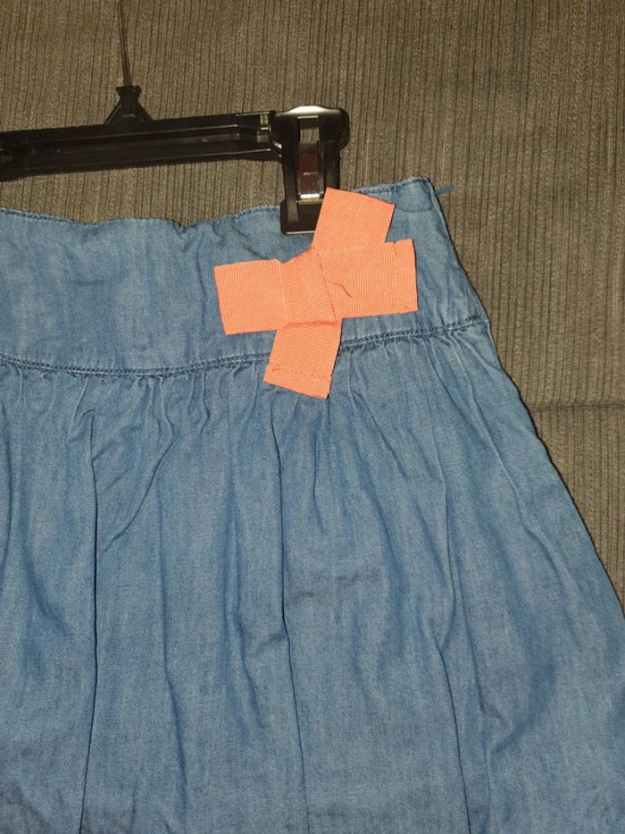 Jupe bleu jeans boule vertbaudet - photo numéro 2