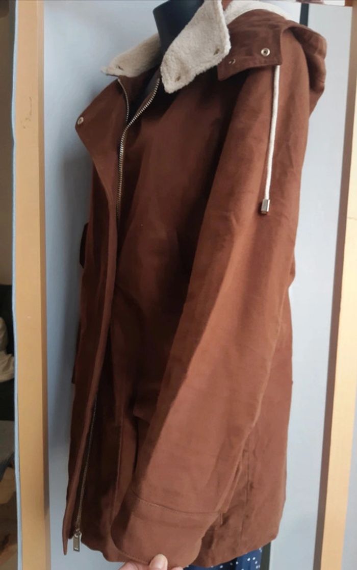 Ikks manteau chaud style mouton retourné T.38 - photo numéro 8