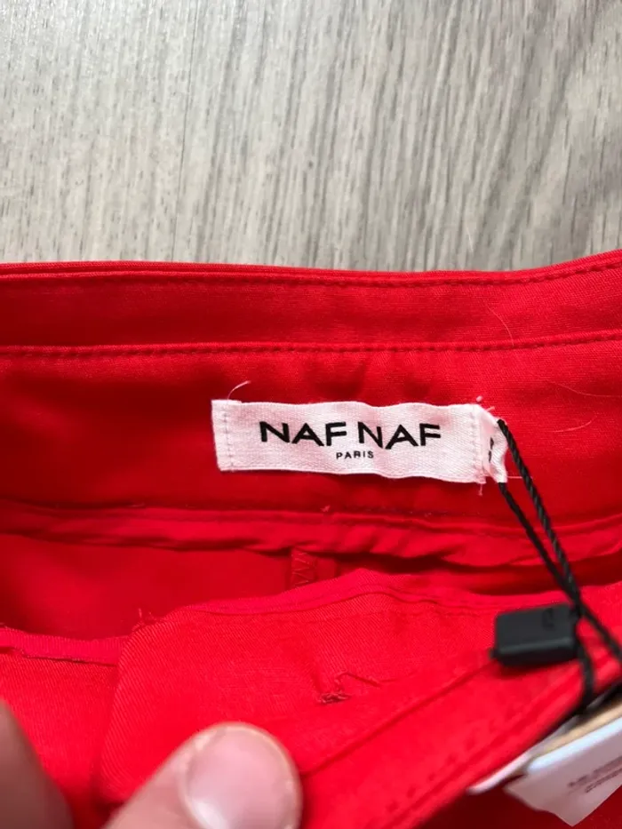 Short Naf Naf rouge taille 34 neuf - photo numéro 5
