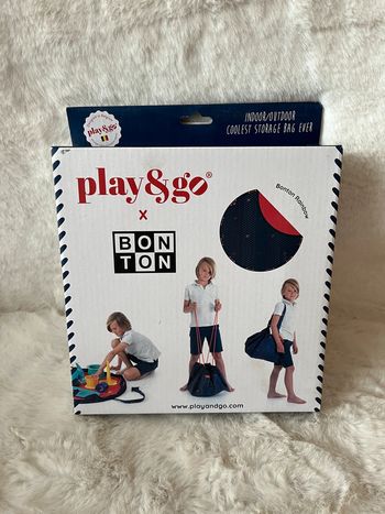 Sac de rangement Play & go étanche avec bandoulière ajustable bleu marine et rouge