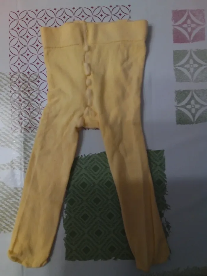 Collant épais jaune 62/68