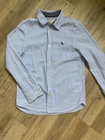 Chemise rayures bleu et blanc 9/10 ans H&m