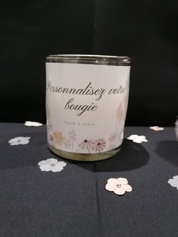 Bougie personnalisable