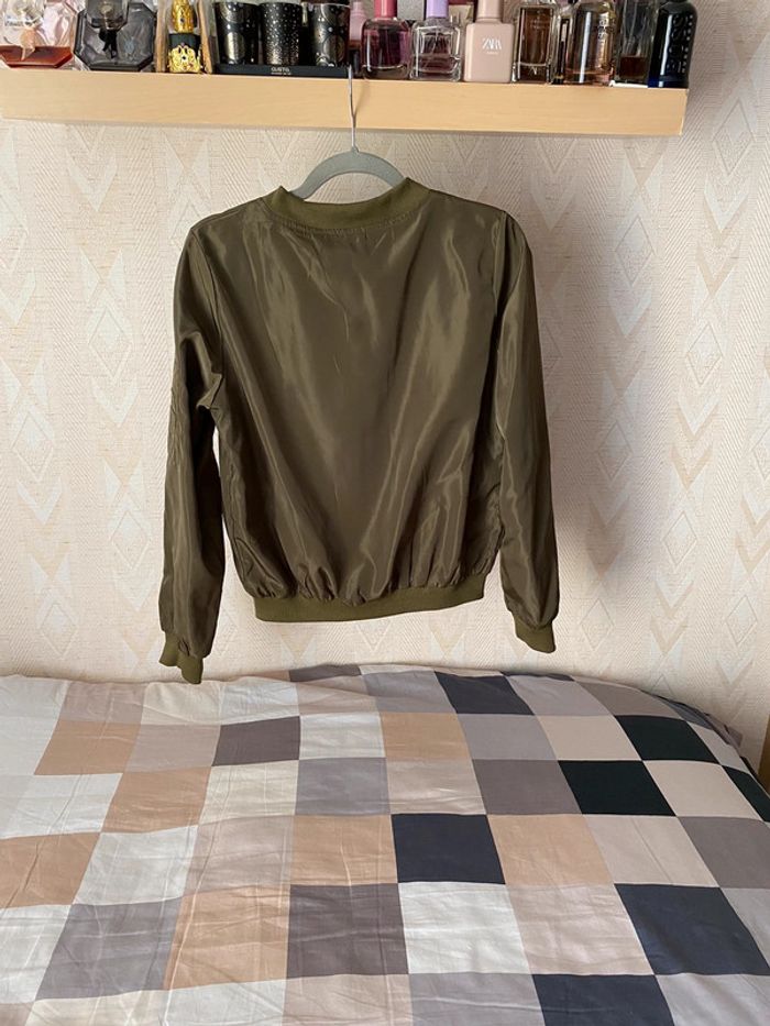 Superbe belle veste bomber  kaki E.Diva taille M - photo numéro 8
