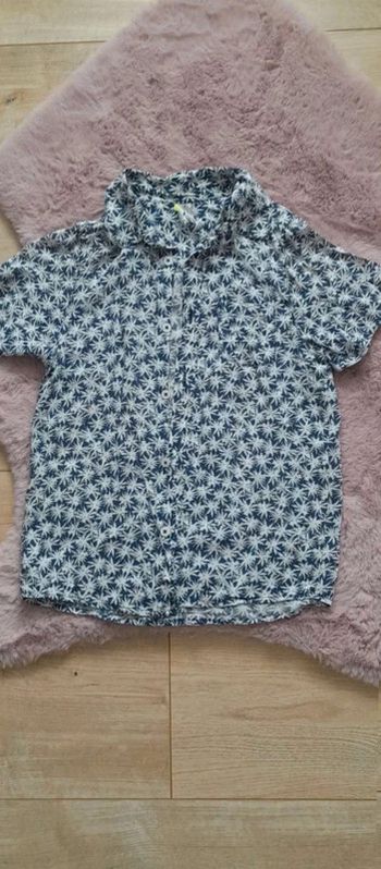 Chemise manches courtes orchestra palmiers 10 ans