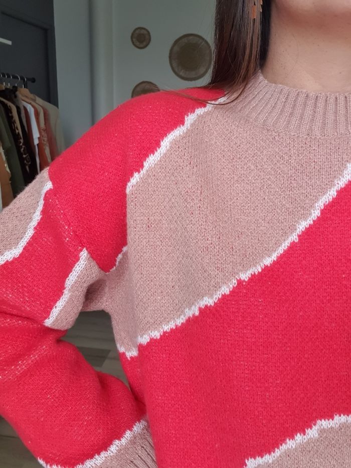Pull chaud Perpignan fushia/vieux rose Taille unique - photo numéro 5