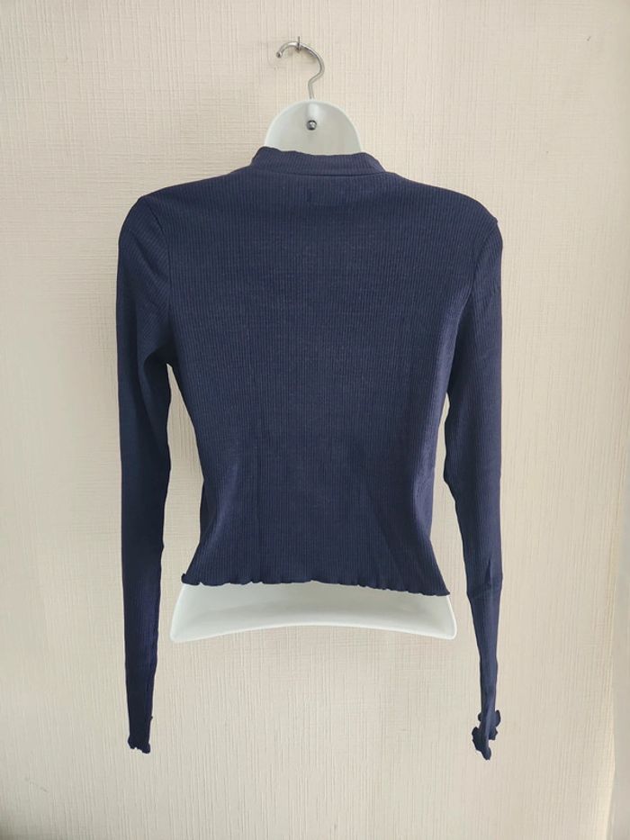 Tee-shirt court bleu marine S - photo numéro 7