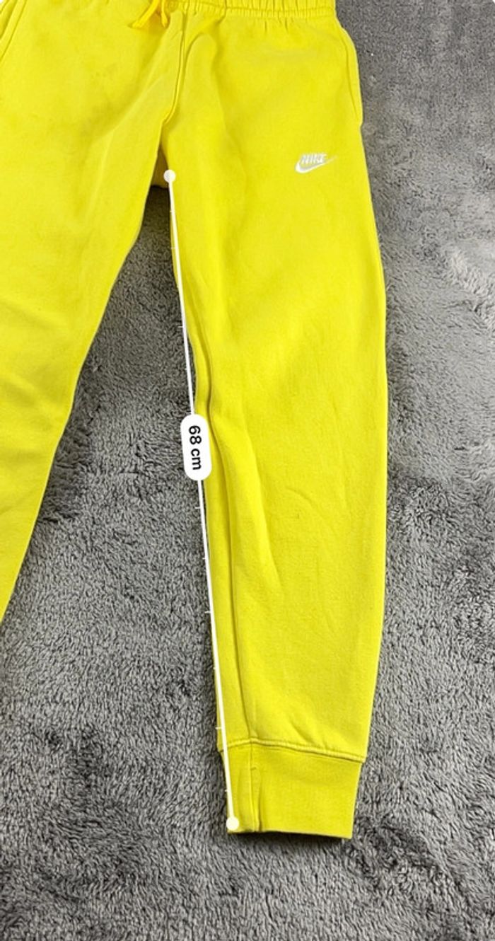 Jogging Nike jaune logo brodé – Taille S - photo numéro 5
