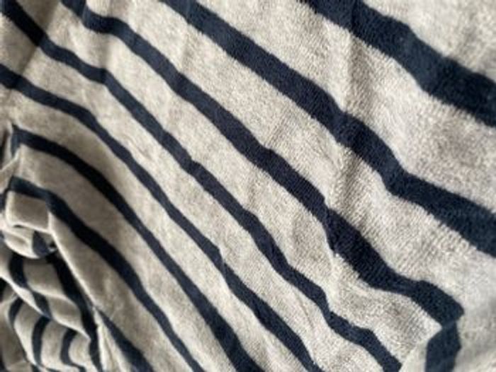 Gilet à capuche velours rayé - photo numéro 7