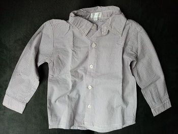 Chemise rayée manches longues 23 mois