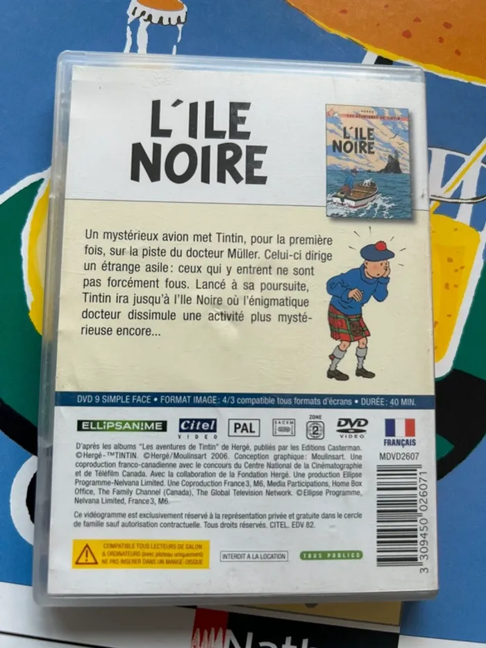 Mini dvd Tintin l’île noire - photo numéro 3