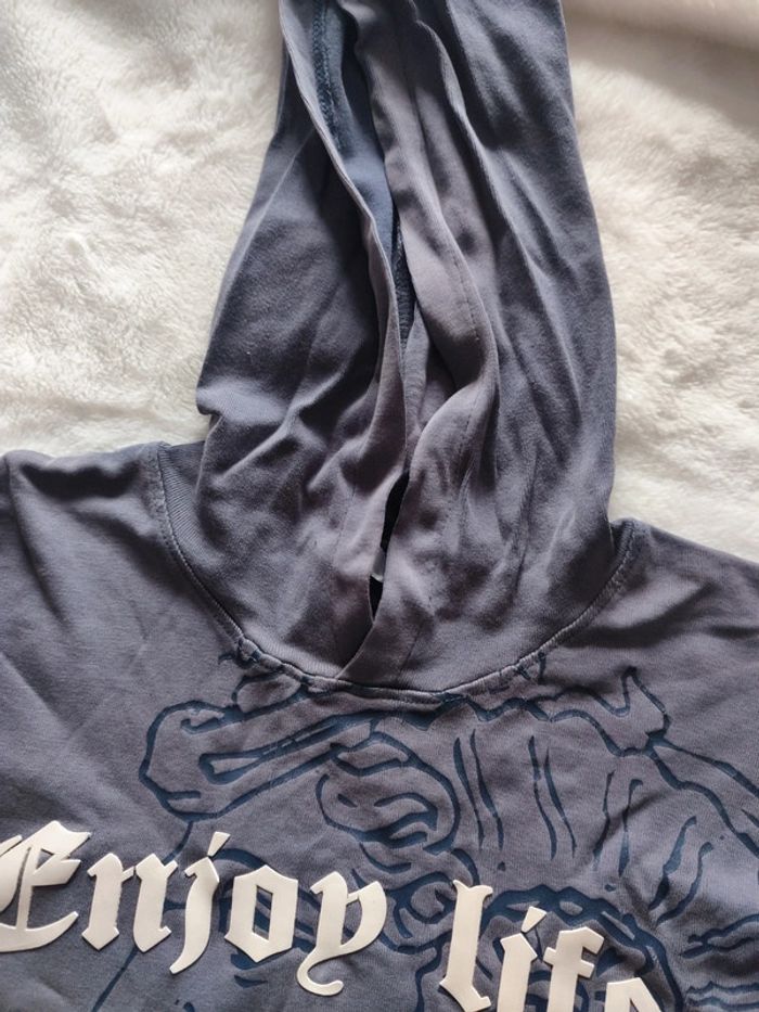 Maillot manche courte avec capuche homme taille L - photo numéro 6