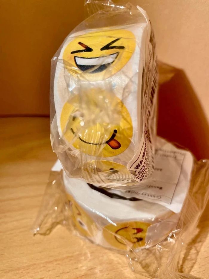 1000 autocollants gommettes smileys 8 motifs NЕUF - photo numéro 3