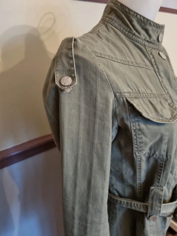 Veste style saharienne kaki kenvelo taille s - photo numéro 8