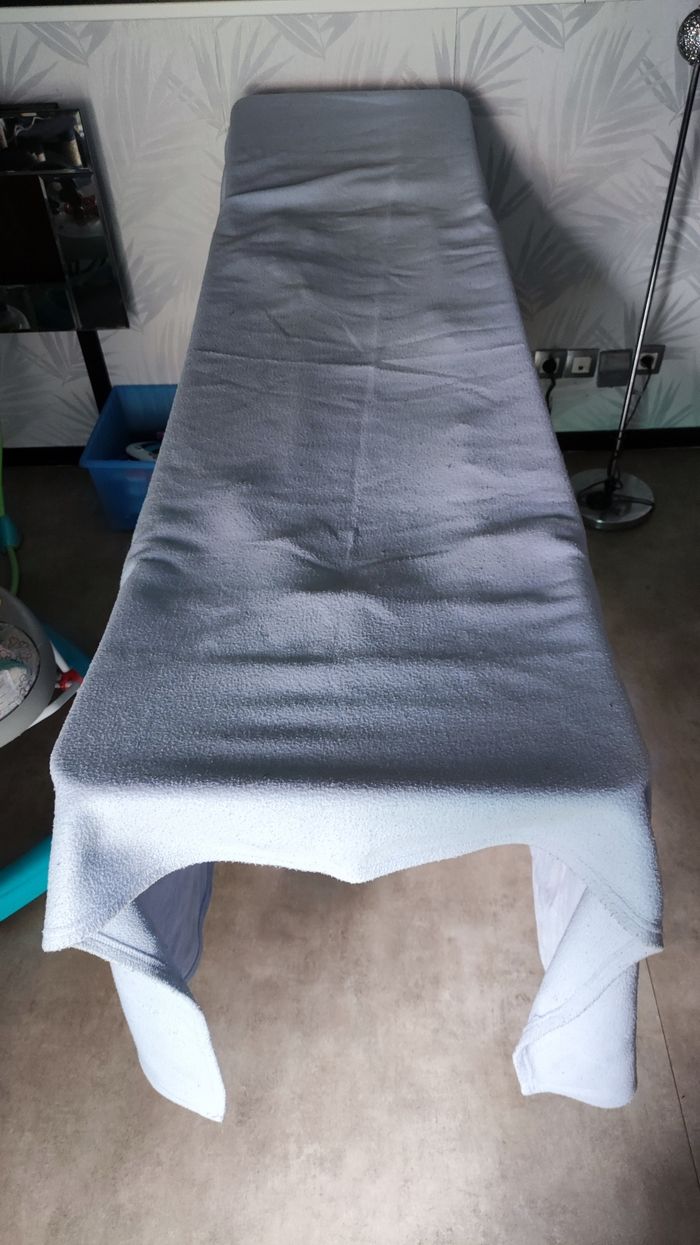 Couverture polaire bleu ciel