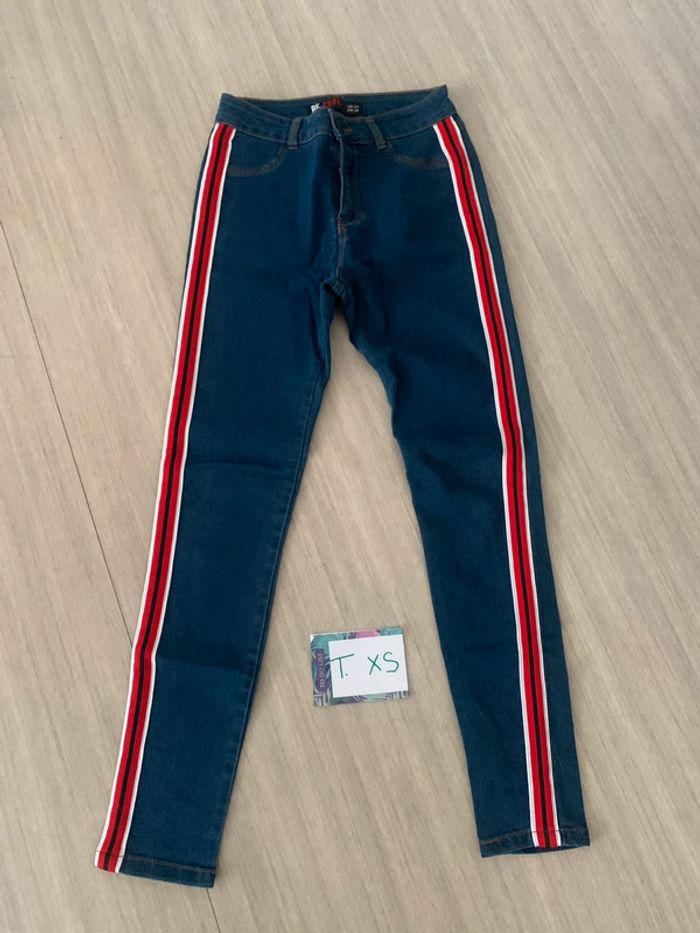 Jeans a bandes