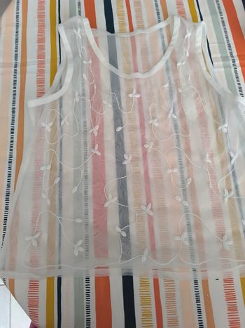 Débardeur en maille fine transparent