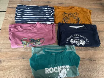 Lot 5 t shirt manche longue