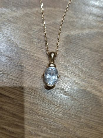 Chaîne + pendentif #plaqueor