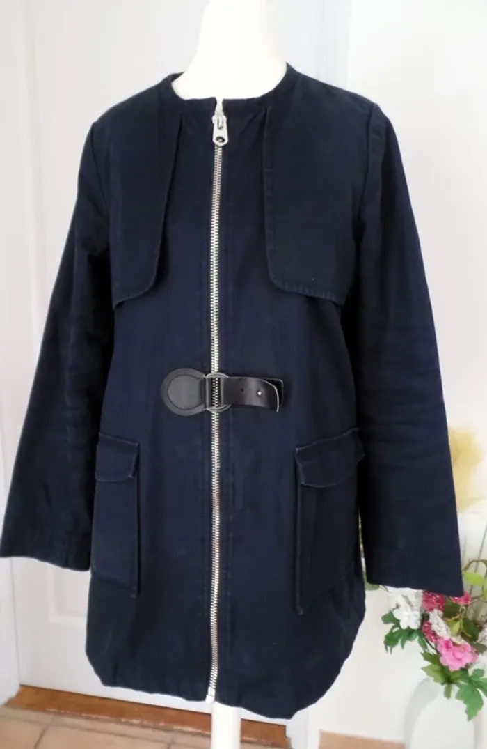 Veste coton_bleu marine - photo numéro 2