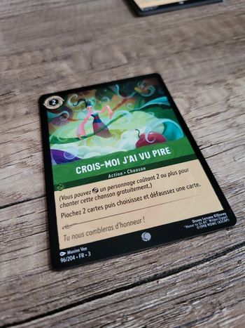 Carte Lorcana "Crois-Moi j'ai vu pire"