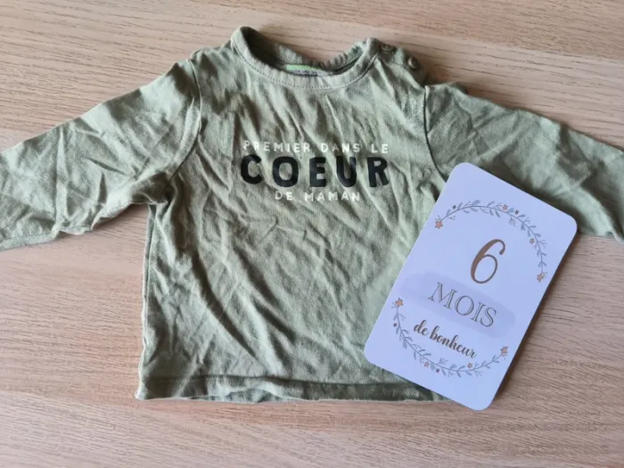 Tee-shirt manches longues 6 mois