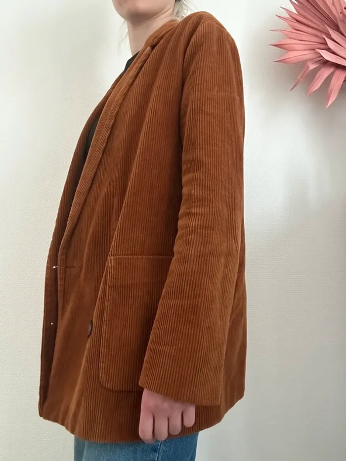 Blazer en velours côtelé vintage - photo numéro 6