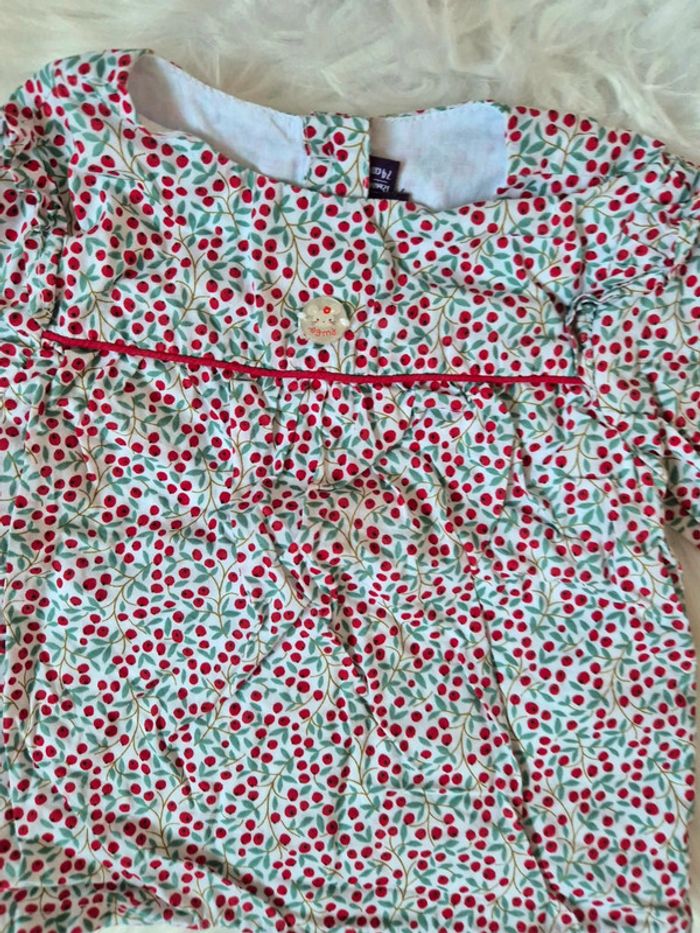 🌹 Jolie blouse à motifs Sergent Major 12 mois - photo numéro 2