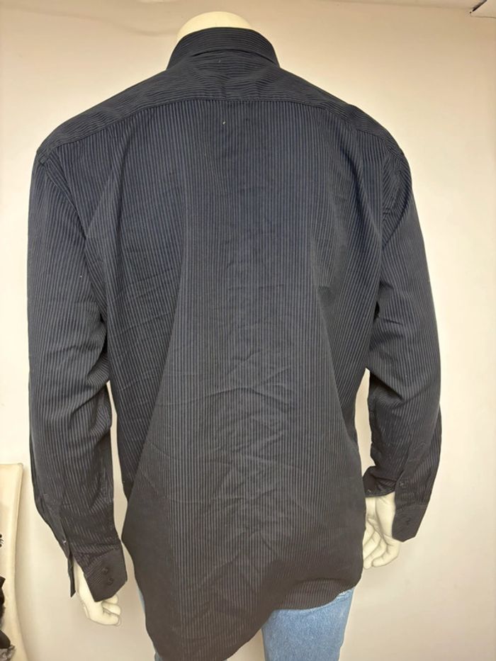 Chemise Balenciaga noire à rayures - Taille 42 - Excellent état - photo numéro 11