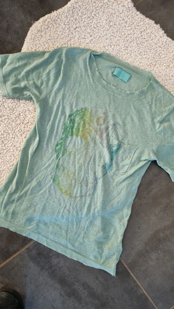 Tee shirt Lin Zadig et Voltaire S mais oversize vert d'eau