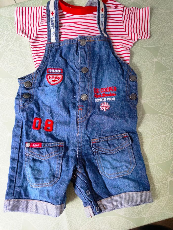Ensemble salopette t-shirt Lee Cooper