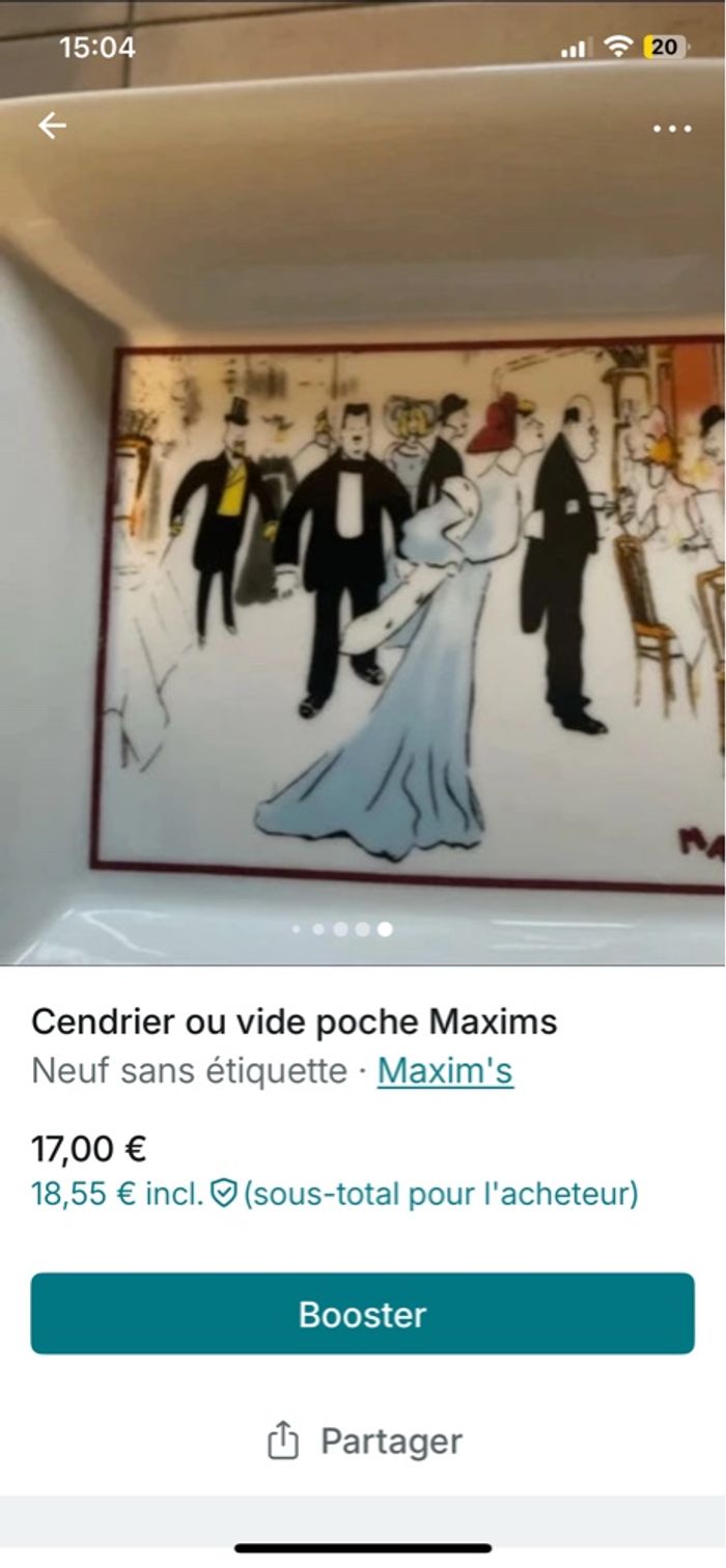 Cendrier vide poche Maxims - photo numéro 7