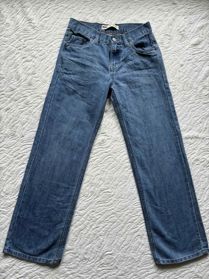 Jean Levi’s femme 550 Relaxed Fit W27 L27 S/36 bleu large ample mi taille - taille haute - photo numéro 4