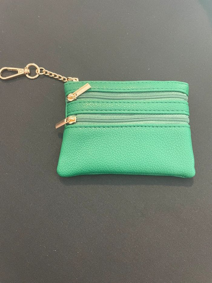 Porte monnaie vert