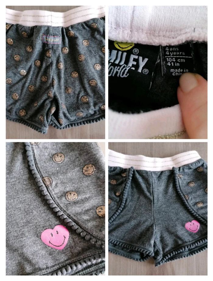 Short Smiley 🙂 gris 4 ans - photo numéro 2