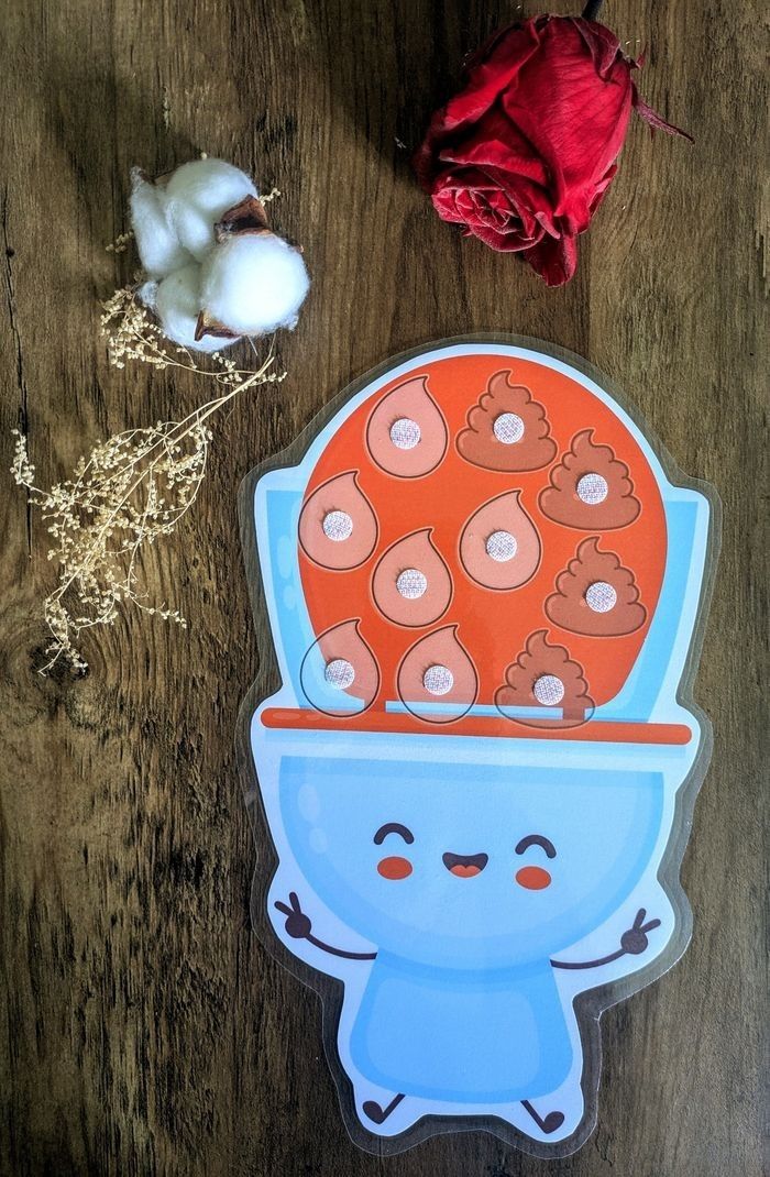 Tableau propreté enfant – Routine WC ludique – motifs arc-en-ciel - photo numéro 3