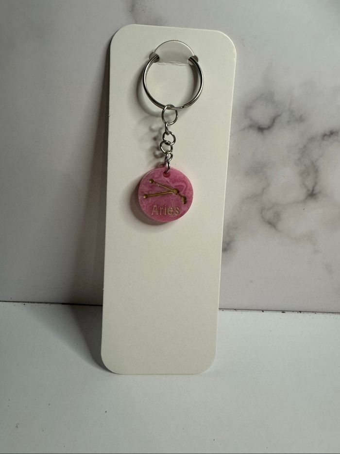 Porte clef signe astro bélier - photo numéro 3