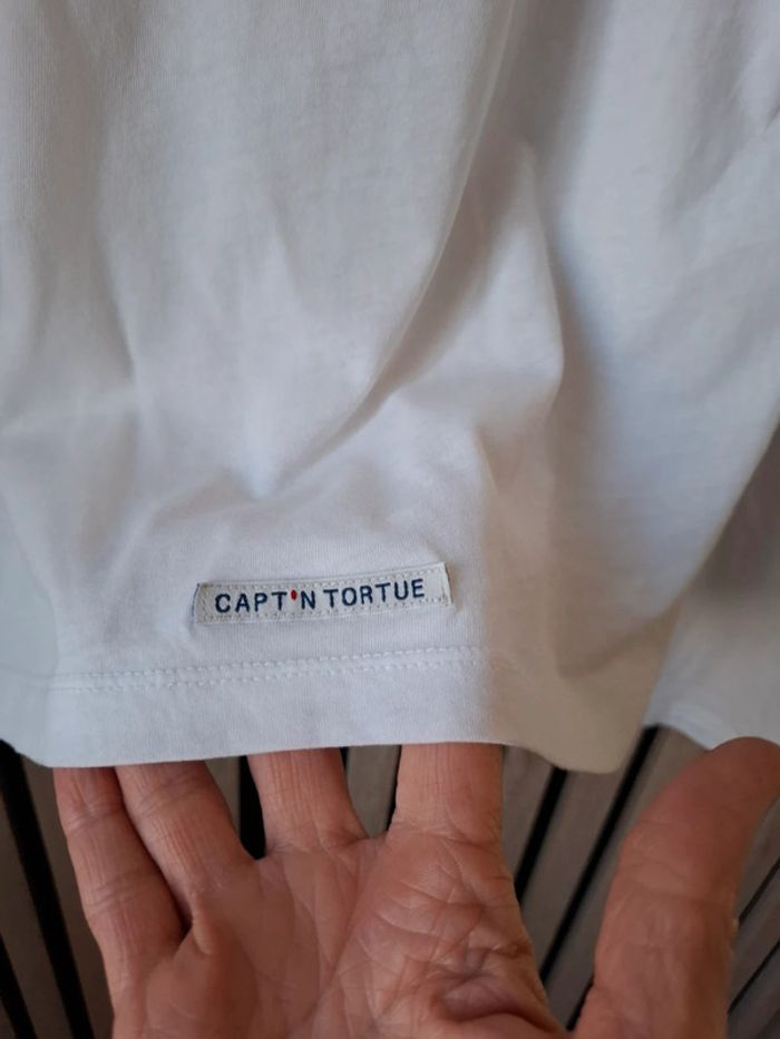 Haut blouse blanche Captain Tortue T 12 ans - photo numéro 13