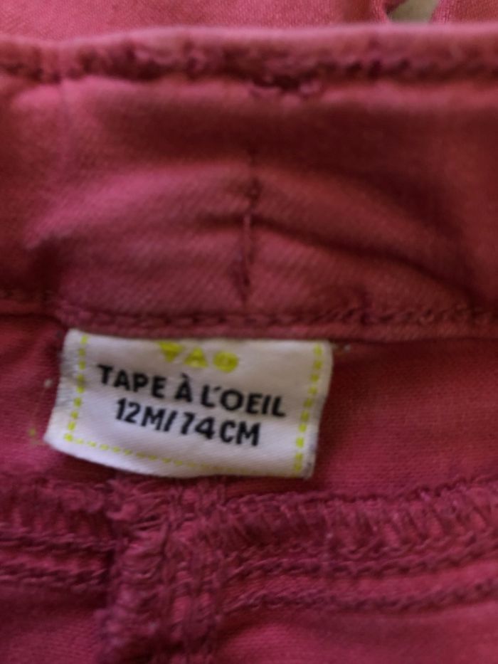 Jeans vieux rose 12 mois Tape à l’œil - photo numéro 5