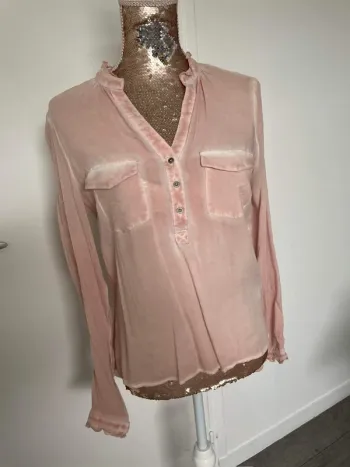 Blouse Bonobo Chemise fluide Rose pastel Taille S