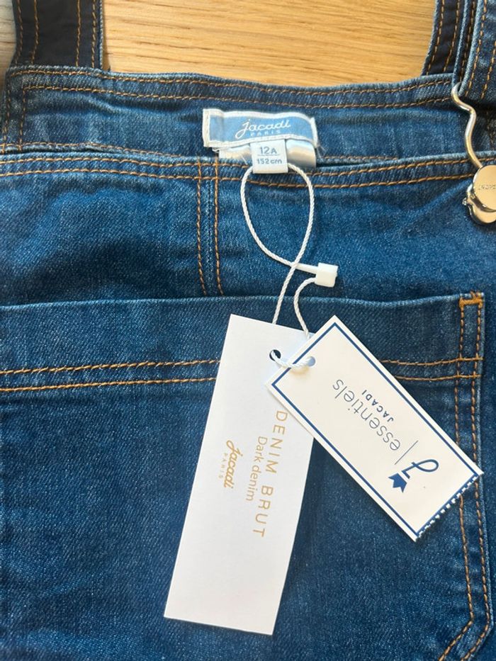 Robe en jeans salopette Jacadi 12 ans neuve avec étiquette robe Jacadi 2025 - photo numéro 3