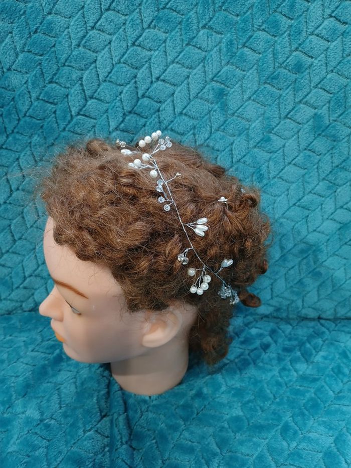Diadème couronne décoration mariée - photo numéro 3