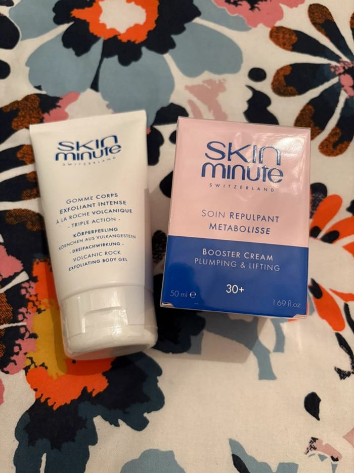 Lot de deux produits skin minute neufs sous blister