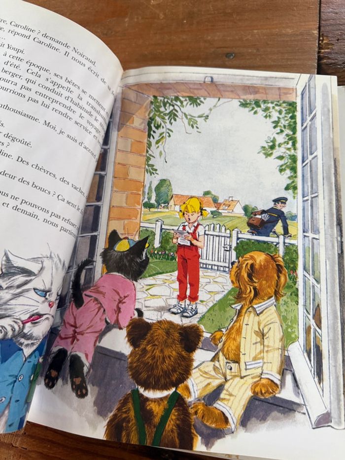 Moyen 1 - Livre édition limitée reliure rouge Caroline dans les Alpages Pierre Probst bd - photo numéro 7