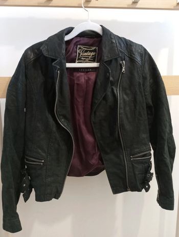 Veste en cuir femme