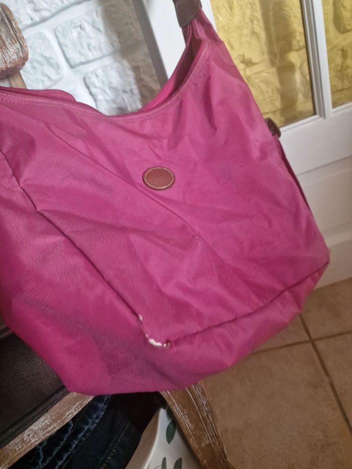 Sac bandouliere longchamp rose fuschia - photo numéro 7
