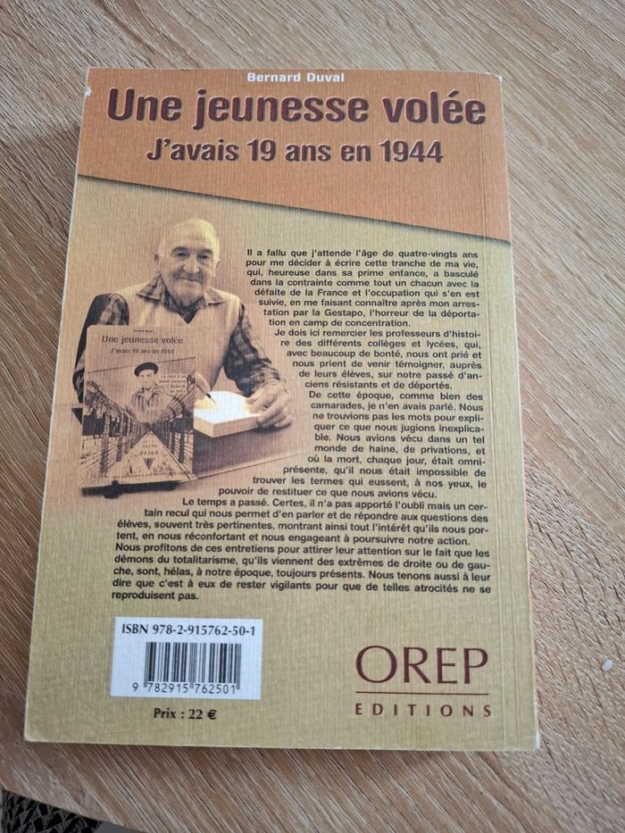 Une jeunesse volée. J'avais 19 ans en 1944. - photo numéro 2
